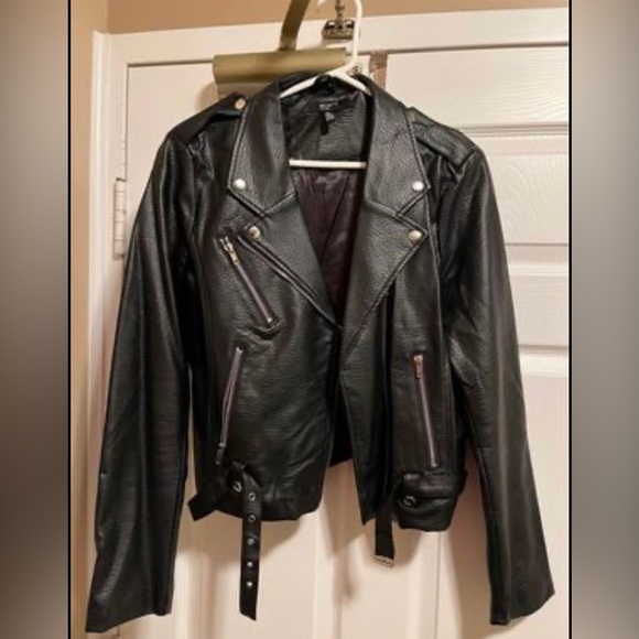 Brunette The Label Vegan Leather “Blonde” Jacket - Picture 2 of 3